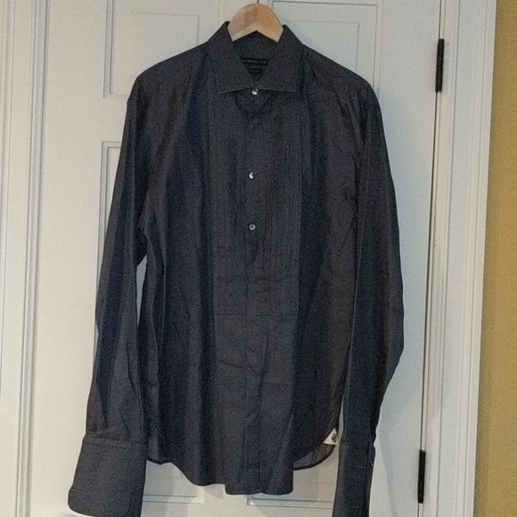 John Varvatos Pleated Front Button Down - Picture 2 of 9